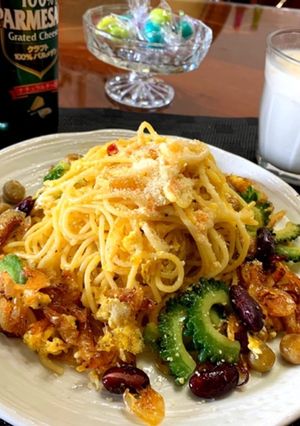 カルボとペペロンチーノの融合(o^^o)-レシピのメイン写真
