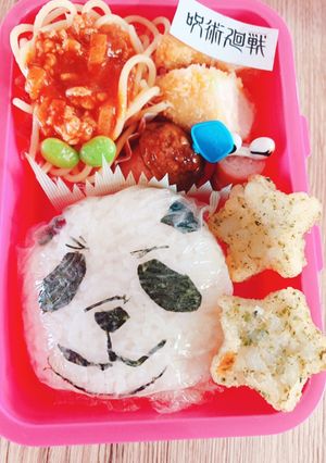 呪術廻戦　キャラ弁　パンダ先輩⁈-レシピのメイン写真