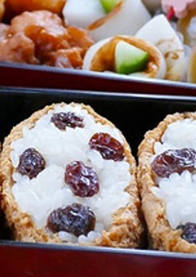 ぷちぷちレーズンお稲荷さん弁当-レシピのメイン写真
