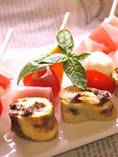 レーズンの出し巻き卵 ピンチョス仕立て-レシピのメイン写真