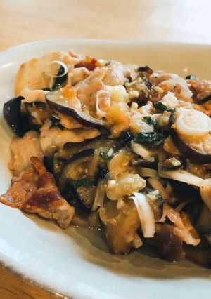絶品♪ナスと豚バラの薬味炒め-レシピのメイン写真