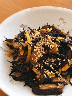 コストコ 椎茸クリスプとヒジキの煮物-レシピのメイン写真