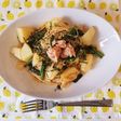 菜の花の明太パスタ