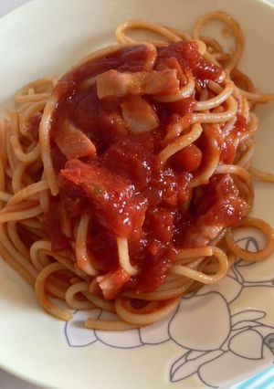 トマトパスタ(トマト缶で)-レシピのメイン写真