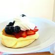 膨らむスフレパンケーキ