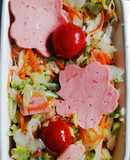 福留）花ソーセージと春野菜のマリネ