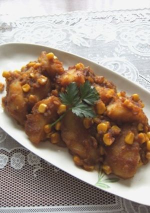 ジャガイモとコーンのバターみそいため-レシピのメイン写真