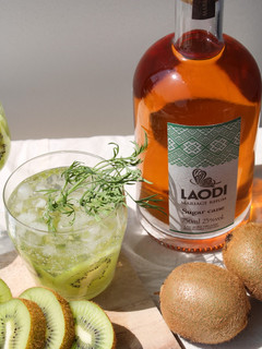 【無農薬】キウイでつくるラム酒カクテル-レシピのメイン写真
