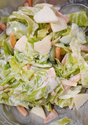 【テキトーに作る】給食風サラダ-レシピのメイン写真