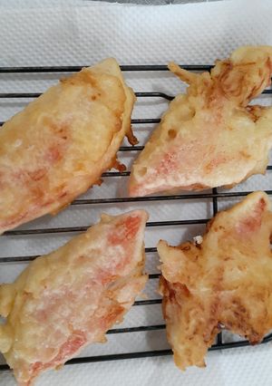 【テキトーに作る】カニカマ揚げ焼き天ぷら-レシピのメイン写真