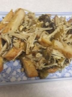 えのきとさつま揚げの高菜漬け炒め-レシピのメイン写真