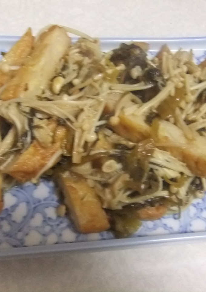 えのきとさつま揚げの高菜漬け炒め-レシピのメイン写真