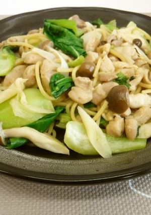 チンゲン菜の和風パスタ-レシピのメイン写真