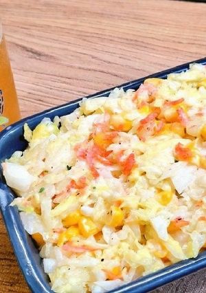 無限やみつきコールスロー春キャベツと新玉-レシピのメイン写真