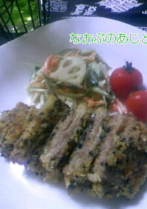 ノンフライ豚もも肉の胡麻カツ-レシピのメイン写真