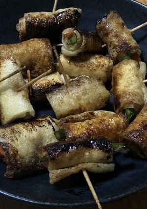 アスパラの油揚げ巻き!精進料理として考案-レシピのメイン写真