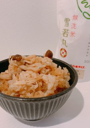 ちょいまんま無洗米雪若丸・しらす炊き込み-レシピのメイン写真