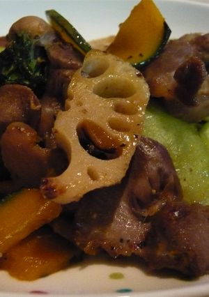 砂肝と野菜の塩照り焼き-レシピのメイン写真