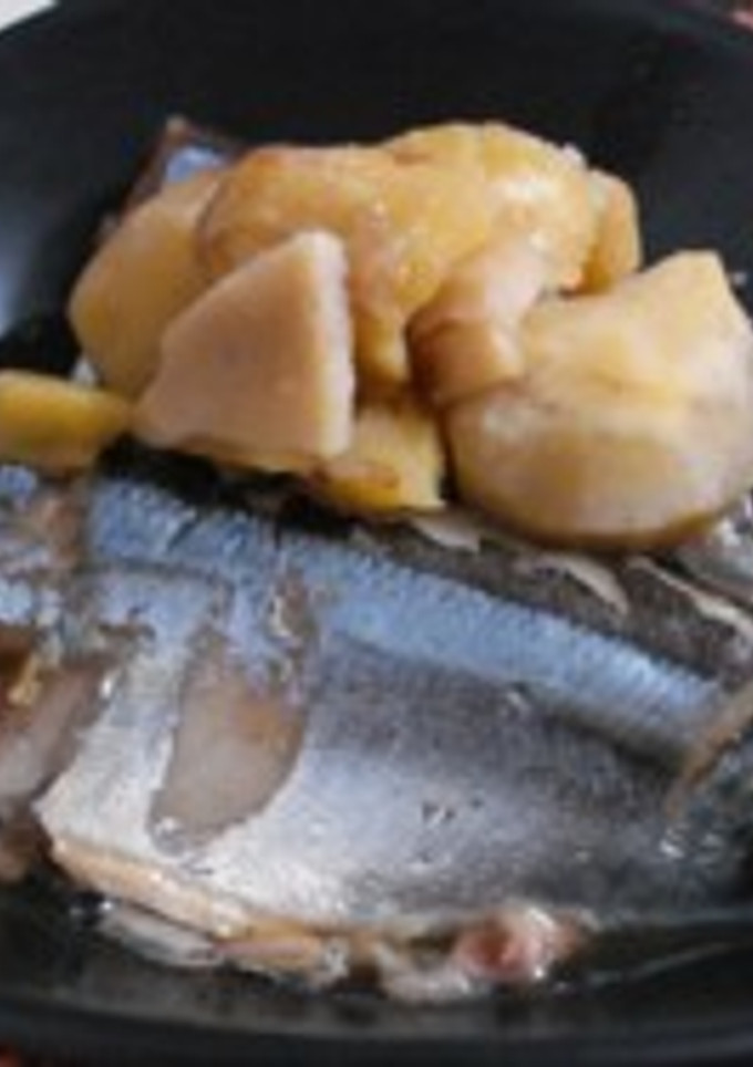 秋刀魚と栗の煮付け-レシピのメイン写真