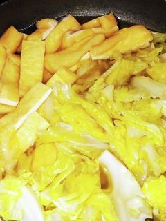 春キャベツと油揚げ煮-レシピのメイン写真