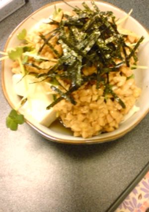 納豆と豆腐のサラダ風♪-レシピのメイン写真
