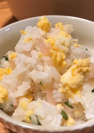 新生姜と大葉と炒り玉子の混ぜごはん-レシピのメイン写真