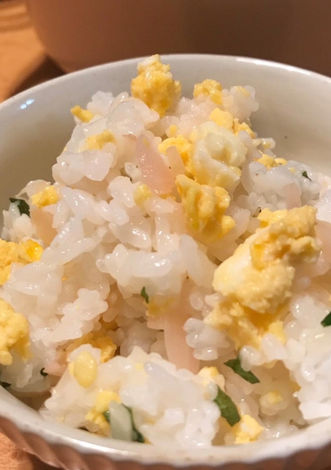 新生姜と大葉と炒り玉子の混ぜごはん-レシピのメイン写真