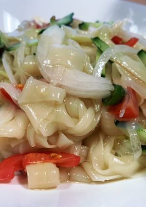 季節野菜でつるつるうどん-レシピのメイン写真