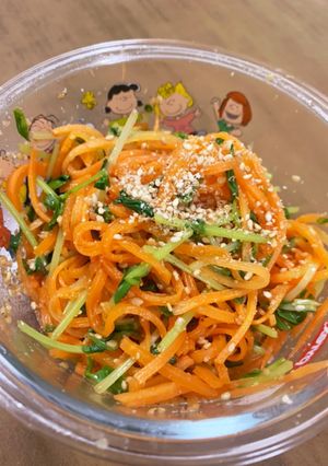 スボラママの豆苗とにんじんの和物-レシピのメイン写真