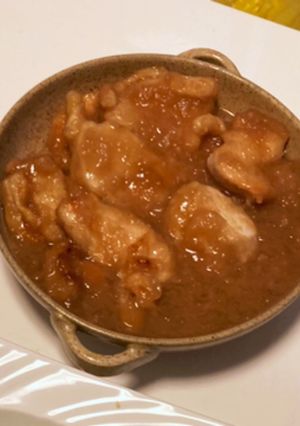 鶏むね肉の玉ねぎおろし煮-レシピのメイン写真