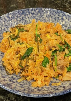 残りご飯でいつものキムチ炒飯-レシピのメイン写真
