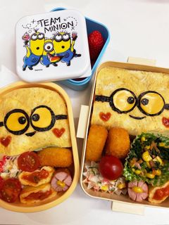 ミニオン オムライス キャラ弁 -レシピのメイン写真