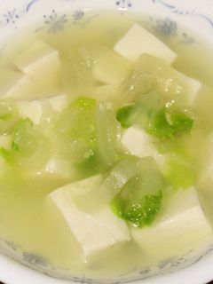 とろとろ白菜の豆腐鶏がらスープ-レシピのメイン写真