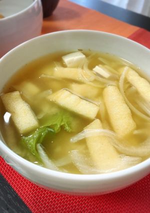 白菜と玉ねぎの味噌汁-レシピのメイン写真