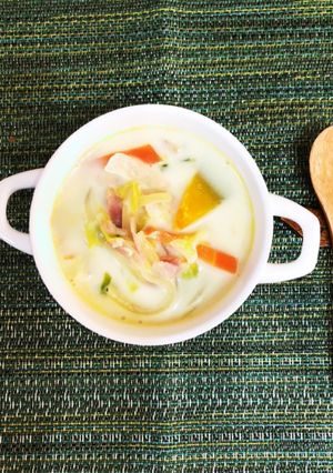 簡単　白菜と野菜たっぷりミルクスープ-レシピのメイン写真
