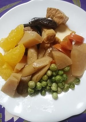 甘夏缶で煮しめ-レシピのメイン写真
