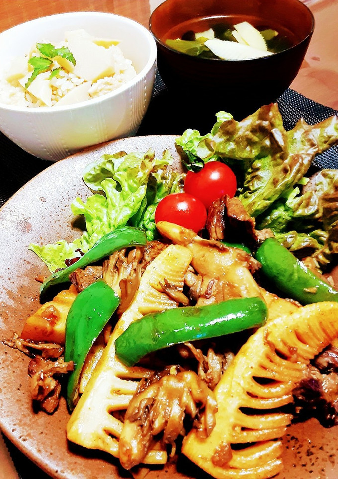 たけのこと牛肉のオイスターソース炒め-レシピのメイン写真