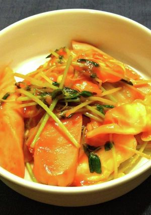 魚肉ソーセージ(さば)のケチャップ炒め☆-レシピのメイン写真