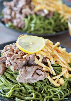 山口名物！茶そばで作る瓦そば♪-レシピのメイン写真