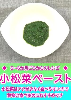 小松菜ペースト-レシピのメイン写真