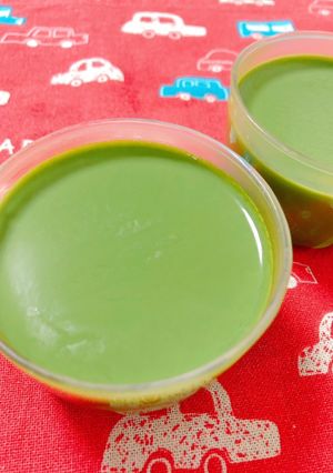 糖質オフ！ぷるぷる抹茶プリン-レシピのメイン写真