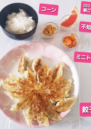 いつもの餃子♡&簡単添え物♡-レシピのメイン写真