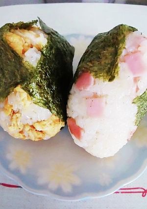 おにぎり！（ハムチーズ、卵チーズ）-レシピのメイン写真