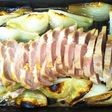 グリラーで焼豚(塩豚で)