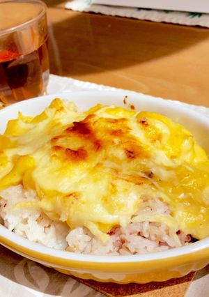 昨夜の残り　グラタン丼　ドリア風-レシピのメイン写真