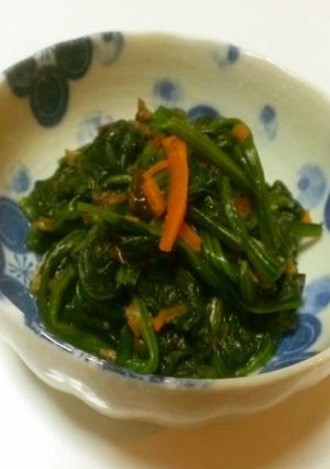 少ない水で小松菜の煮びたし-レシピのメイン写真