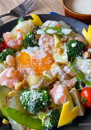 ハイブリットな 春満開シーザーサラダ-レシピのメイン写真