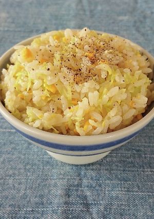 春キャベツのピラフ風混ぜご飯-レシピのメイン写真