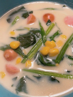 ほうれん草の豆乳スープ-レシピのメイン写真