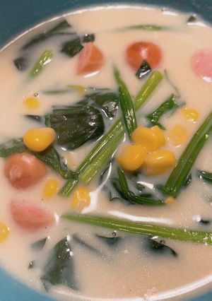 ほうれん草の豆乳スープ-レシピのメイン写真